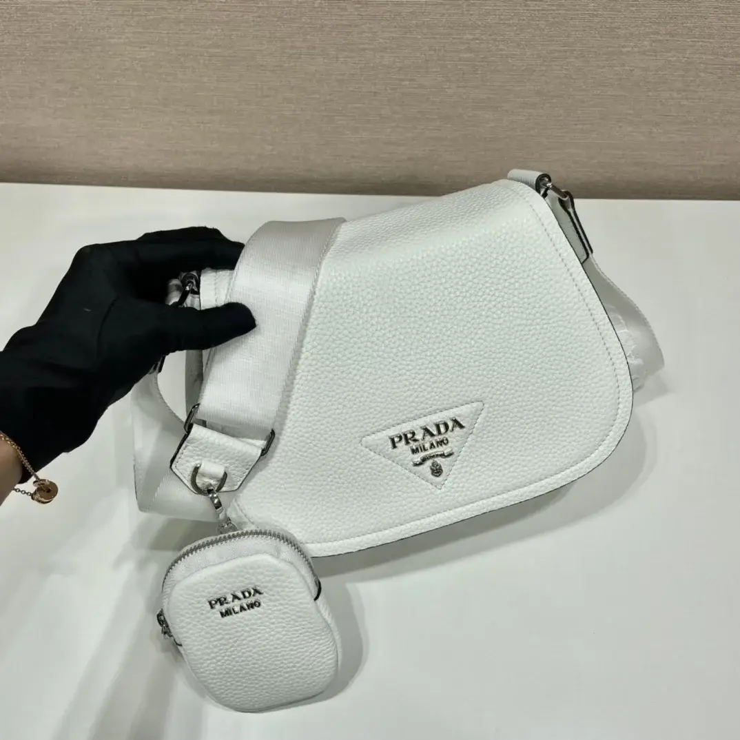 Pra Shoulder Bag White For Women, Women’s Bags 8.6in/22cm - image 9