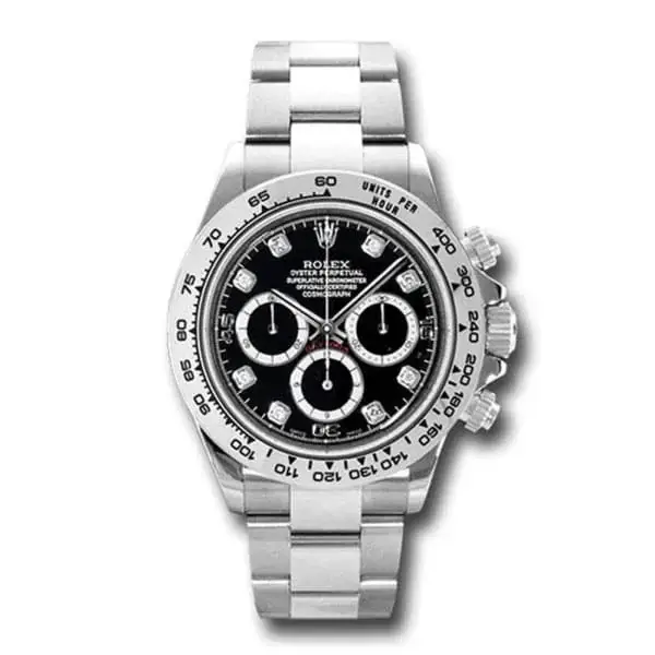 RLX Cosmograph Daytona 18k White Gold, Black Dial, Oyster bracelet 116509-0055 - image 1