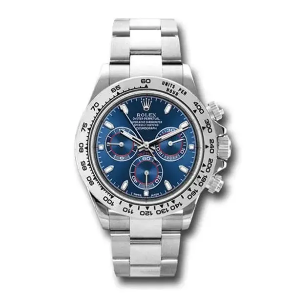 RLX Cosmograph Daytona 18k White Gold Blue Dial 116509-0071 - image 2