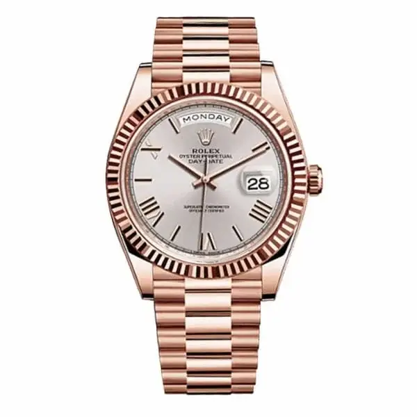 RLX Day-Date 40 Presidential Sundust Roman numerals Dial 18K Everose Gold Automatic Men’s Watch - image 1