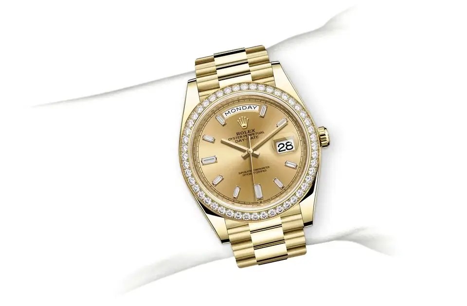 RLX Day-Date 40 Ref 228348 DiamondDial8 Bezel - image 2