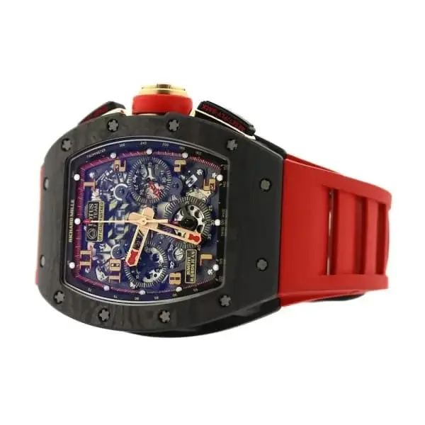 RM RM011 NTPT Carbon 18K Rose Gold Lotus F1 Team Romain Grosjean Watch - image 4