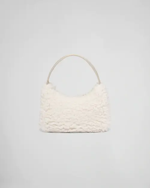 Re-Edition 2000 wool and cashmere mini-bag – Natural - image 1