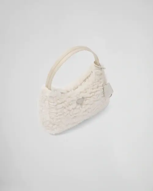 Re-Edition 2000 wool and cashmere mini-bag – Natural - image 5