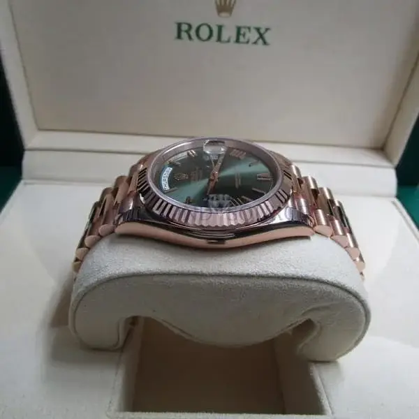 Rlx Day-Date 40 Presidential Olive Green Dial 18kt Rose Gold Men’s Watch 228235-0025 - image 2