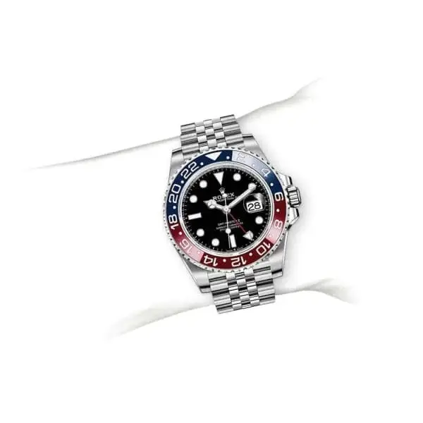 Rlx GMT Master II Pepsi Black Dial Stainless Steel Mens Watch 126710blro-0001 - image 7