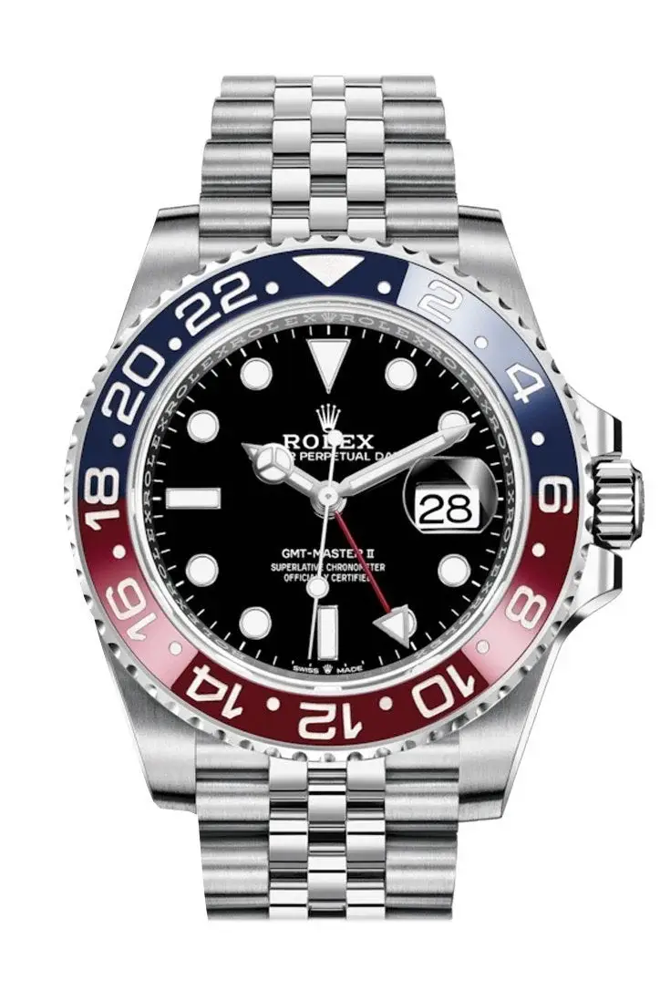 Rlx GMT Master II Pepsi Black Dial Stainless Steel Mens Watch 126710blro-0001 - image 9