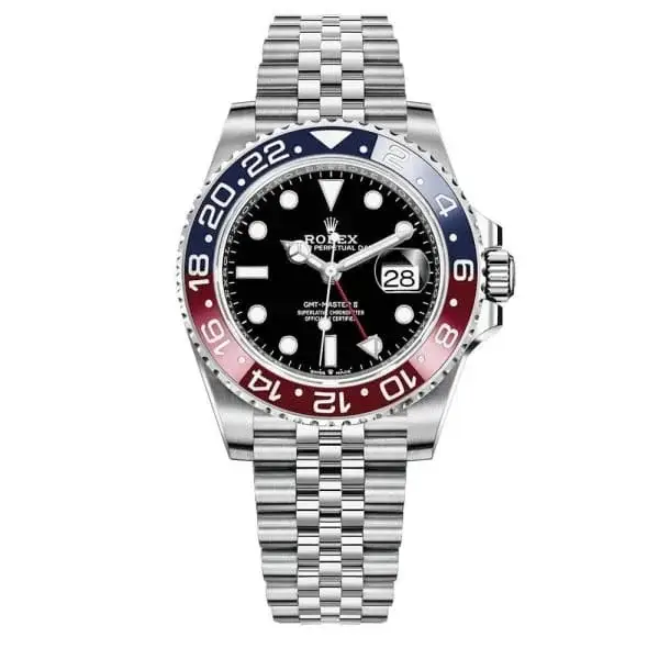 Rlx GMT Master II Pepsi Black Dial Stainless Steel Mens Watch 126710blro-0001 - image 2