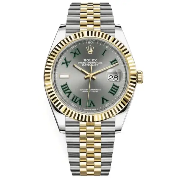Rlx Oyster Perpetual Datejust 41 Watch Silver dial, Two-tone, Fluted bezel 126333-0001 - image 2