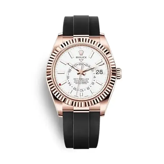 Rlx Sky-Dweller 42mm Oyster Flex 326235 White Dial - image 1