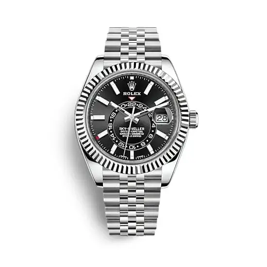 Rlx Sky-Dweller Automatic Men’s 18kt White Gold Black Dial Oyster Watch 326934 - image 1