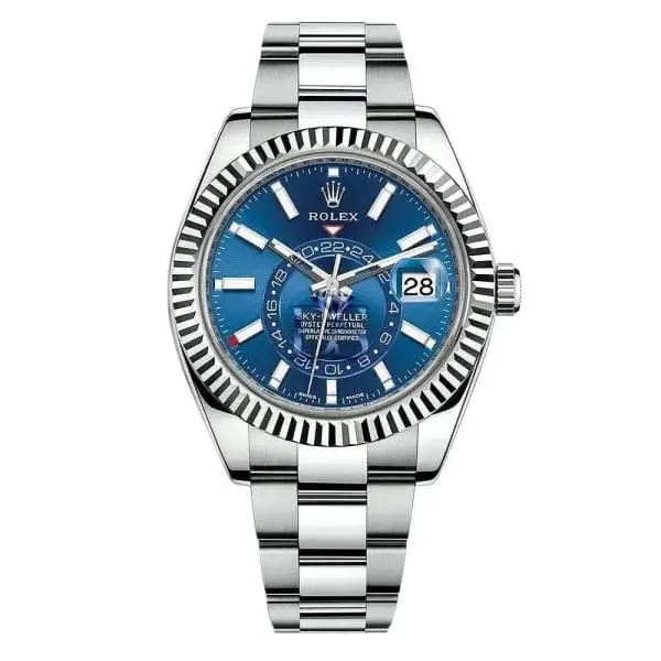Rlx Sky-Dweller Automatic Men’s 18kt White Gold Blue Dial Oyster Watch 326934-0003 - image 3