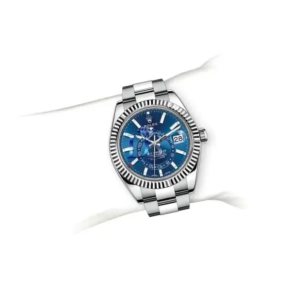 Rlx Sky-Dweller Automatic Men’s 18kt White Gold Blue Dial Oyster Watch 326934-0003 - image 2