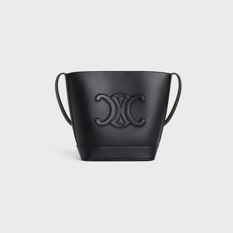 SMALL BUCKET CUIR TRIOMPHE IN SMOOTH CALFSKIN BLACK - image 1