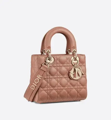 SMALL LADY D MY ABCD BAG Blush Cannage Lambskin - image 3