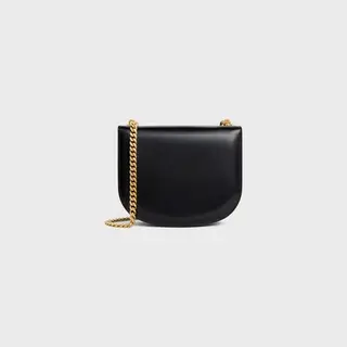 TEEN CHAIN BESACE TRIOMPHE IN SHINY CALFSKIN BLACK - image 4