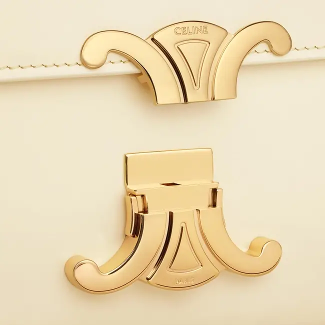 TEEN TRIOMPHE BAG IN SHINY CALFSKIN SOFT YELLOW - image 2