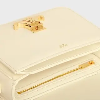 TEEN TRIOMPHE BAG IN SHINY CALFSKIN SOFT YELLOW - image 4