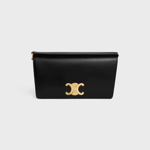TRAPEZE TRIOMPHE BAG IN SHINY CALFSKIN BLACK - image 1