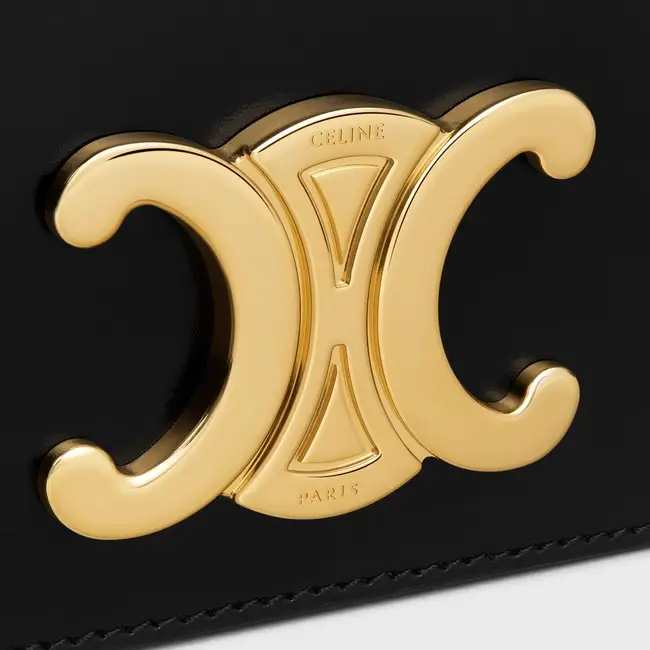 TRAPEZE TRIOMPHE BAG IN SHINY CALFSKIN BLACK - image 4