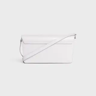 TRAPEZE TRIOMPHE BAG IN SHINY CALFSKIN WHITE - image 4