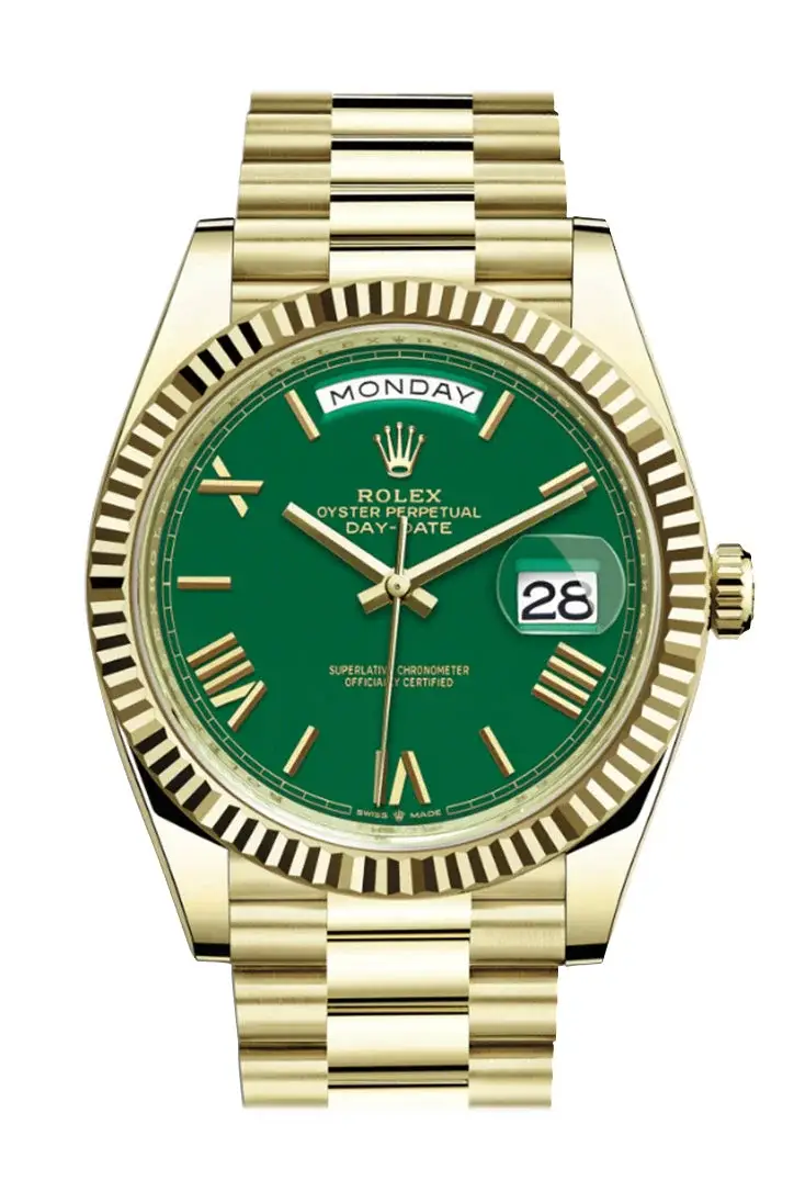 The RLX Day-Date 40 With Green Lacquered Dial 228238 - image 3