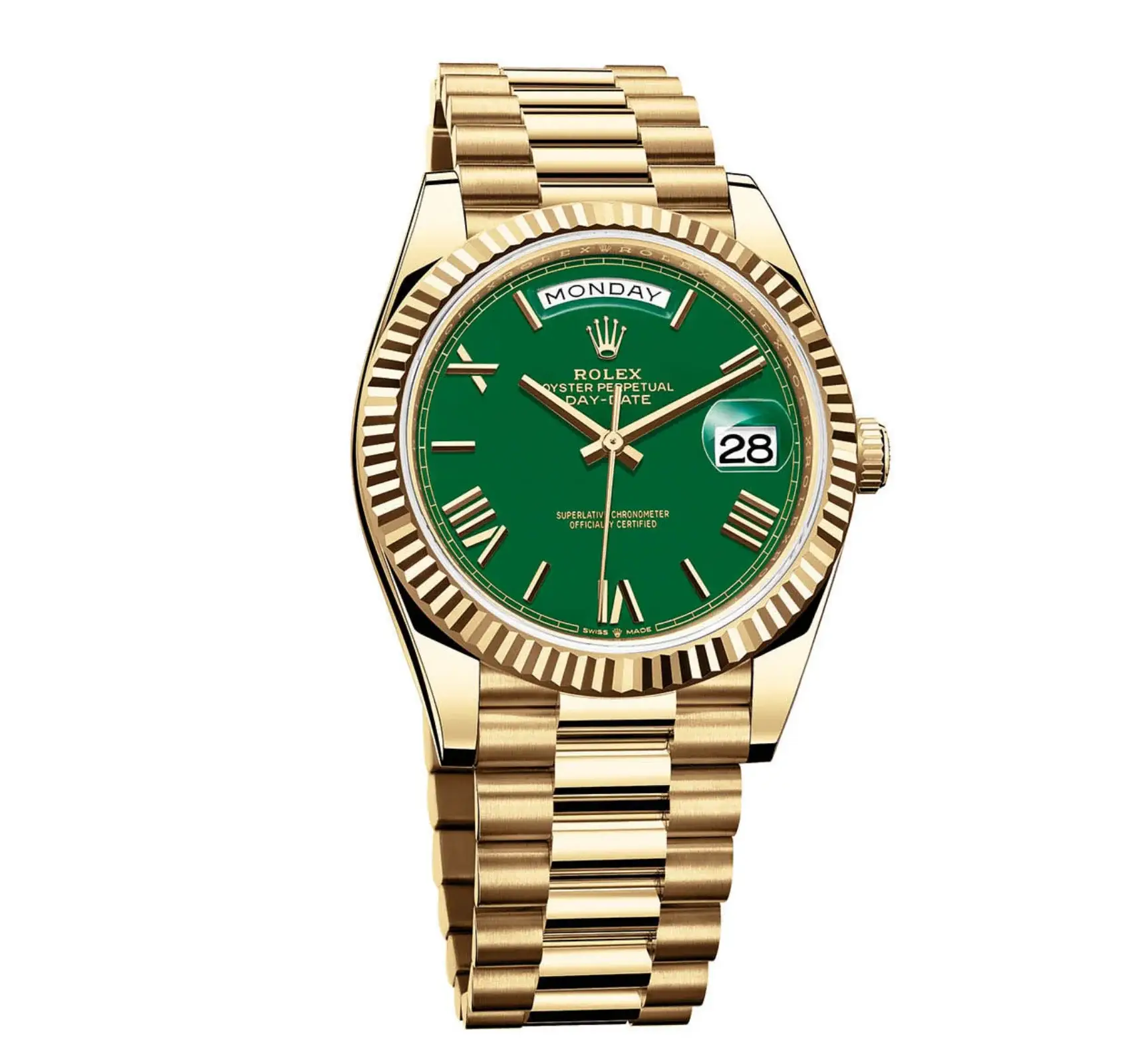 The RLX Day-Date 40 With Green Lacquered Dial 228238 - image 4