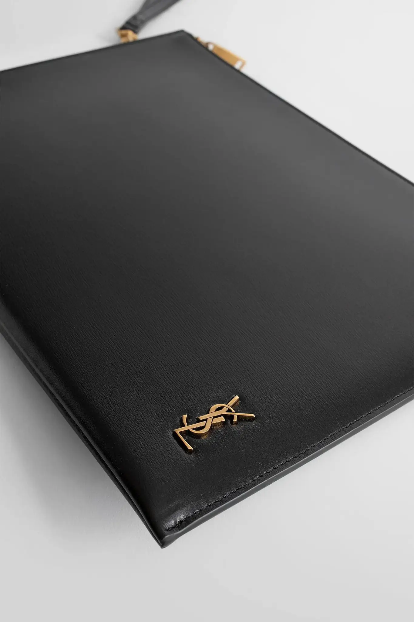Y Tiny Cassandre Zip Tablet Holder in Shiny Leather - image 2