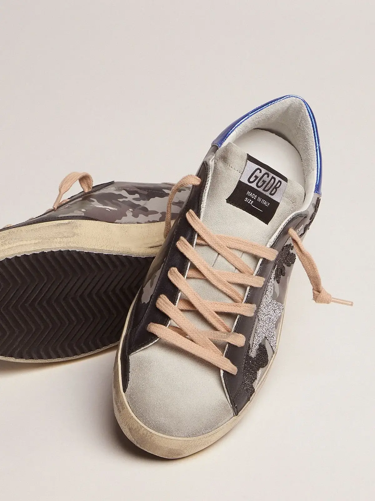 White beige Sup-S sneakers with handwritten wording - View 4