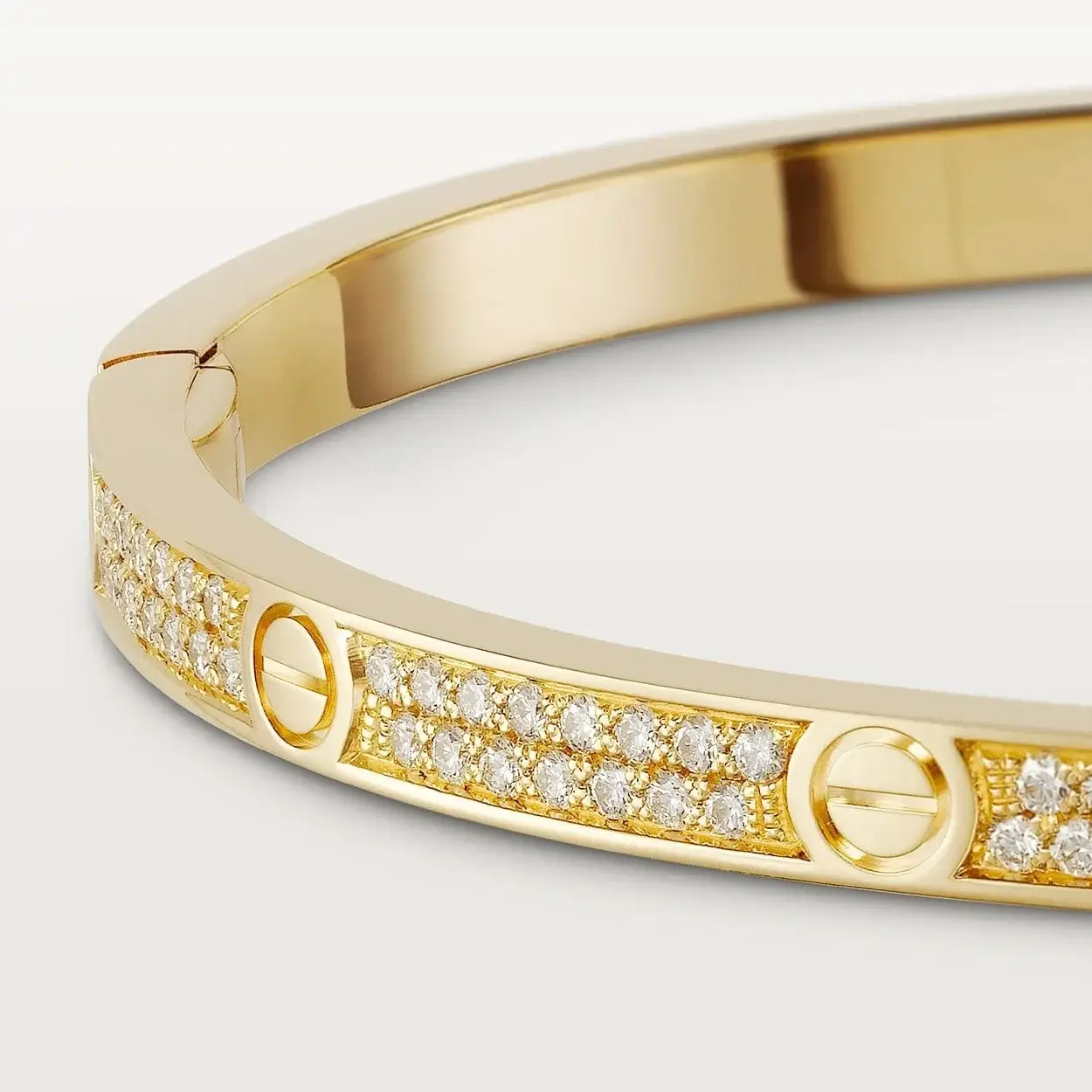 car The London Love Bracelet-Diamond Paved Small Model-4mm Width - View 12