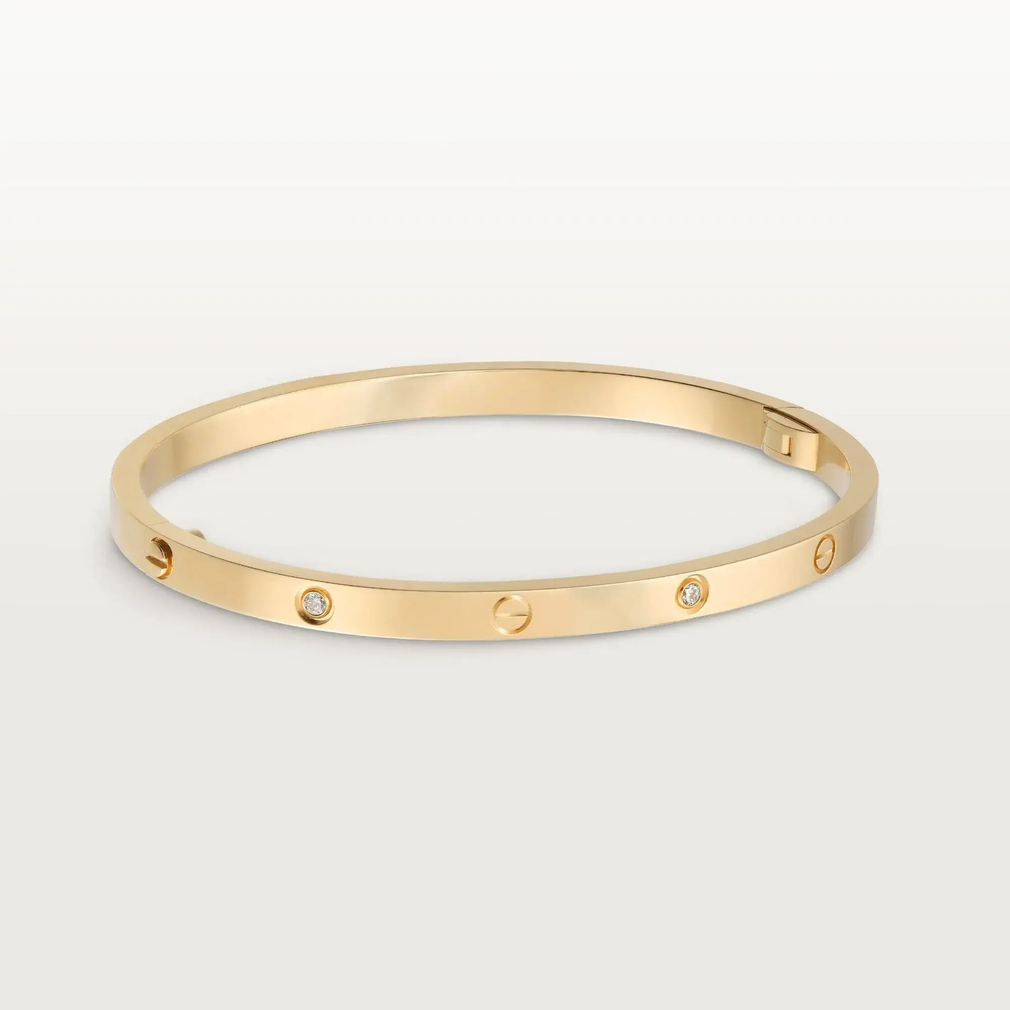 car The London Love Bracelet With 4 Diamonds Small Model-4mm Width - View 1