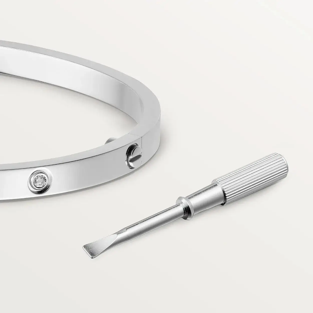 car The London Love Bracelet With 8 Diamonds Small Model-4mm Width - View 16
