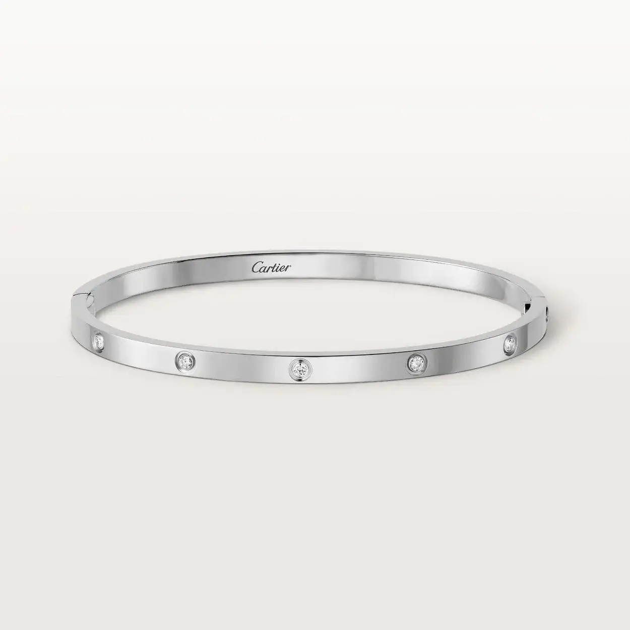 car The London Love Bracelet With 8 Diamonds Small Model-4mm Width - View 2