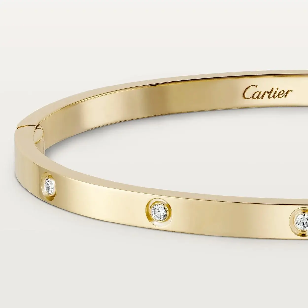 car The London Love Bracelet With 8 Diamonds Small Model-4mm Width - View 3