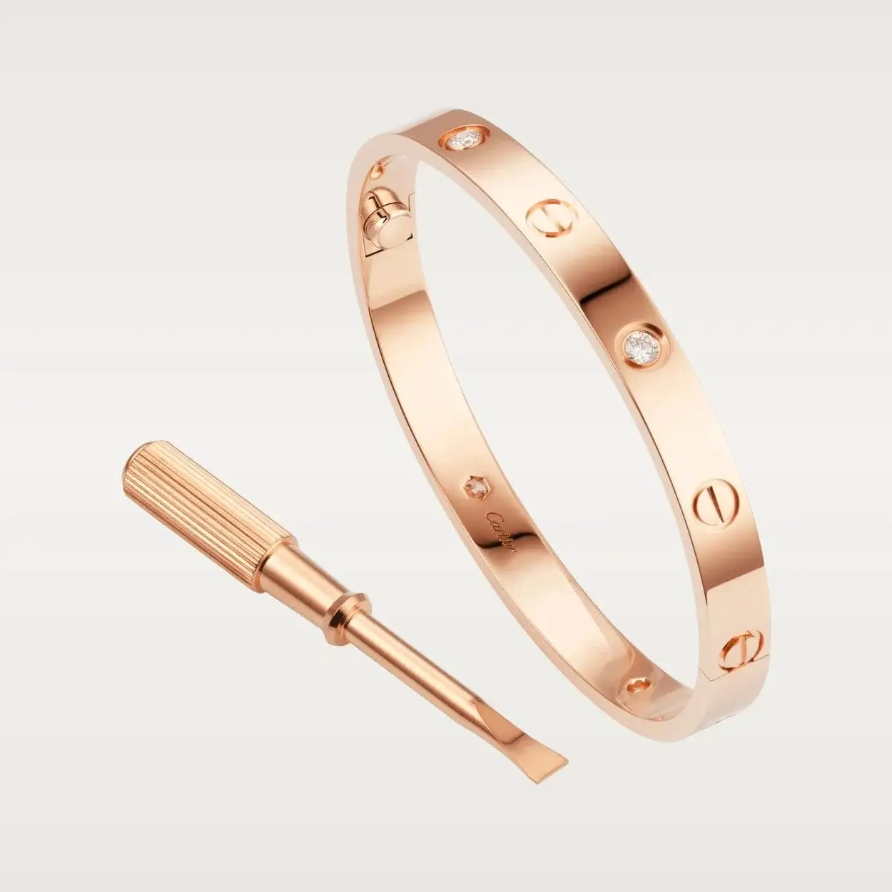 car The London Love Bracelet With Diamond Big Model-6mm Width - View 32