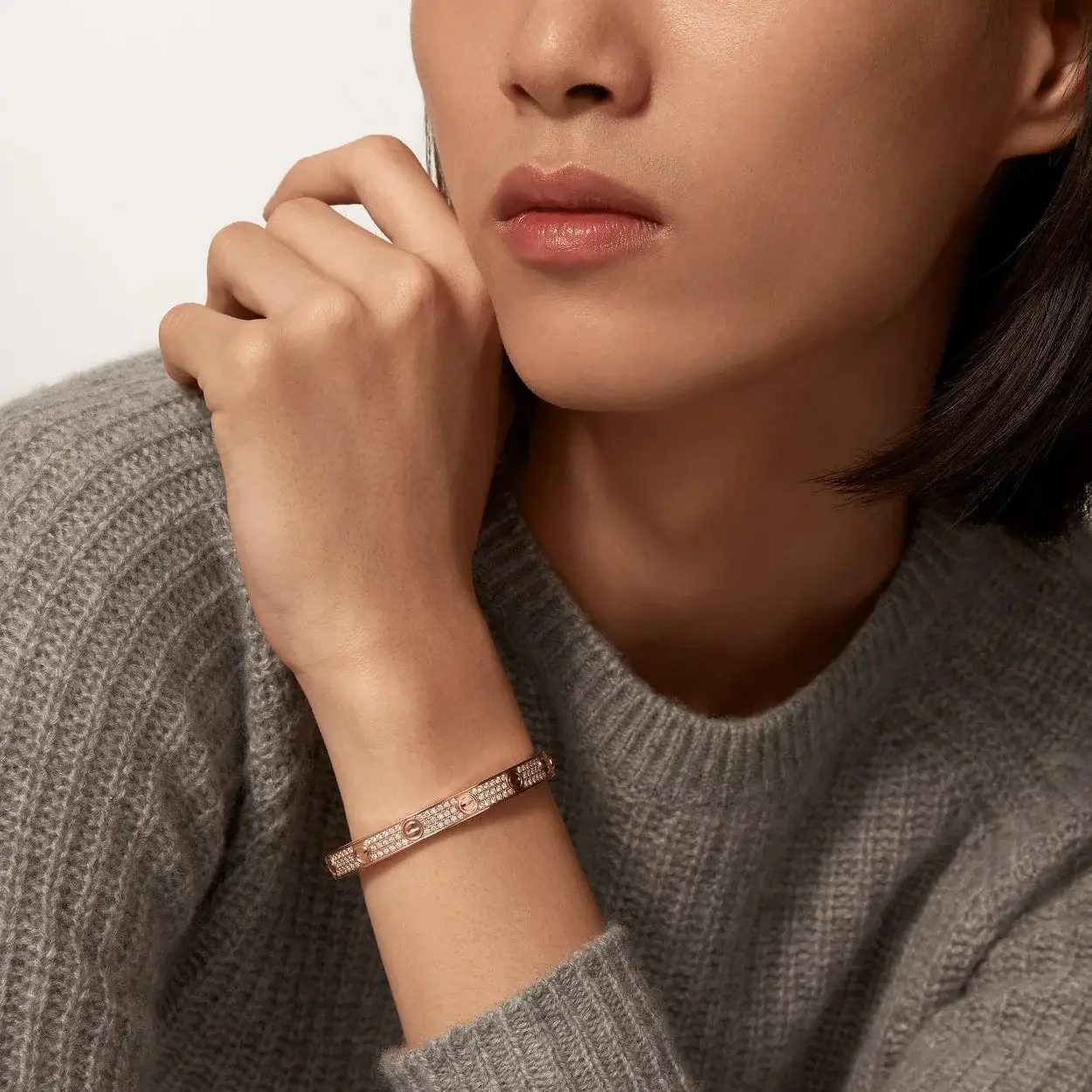 car The London Love Bracelet With Diamond Big Model-6mm Width - View 28