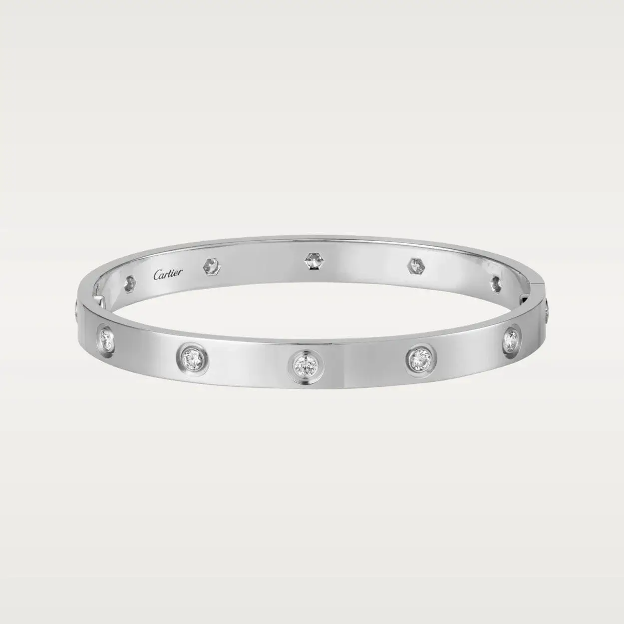 car The London Love Bracelet With Diamond Big Model-6mm Width - View 29