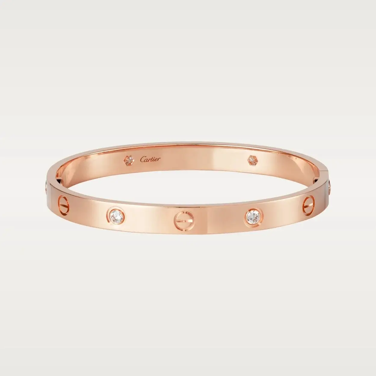 car The London Love Bracelet With Diamond Big Model-6mm Width - View 6