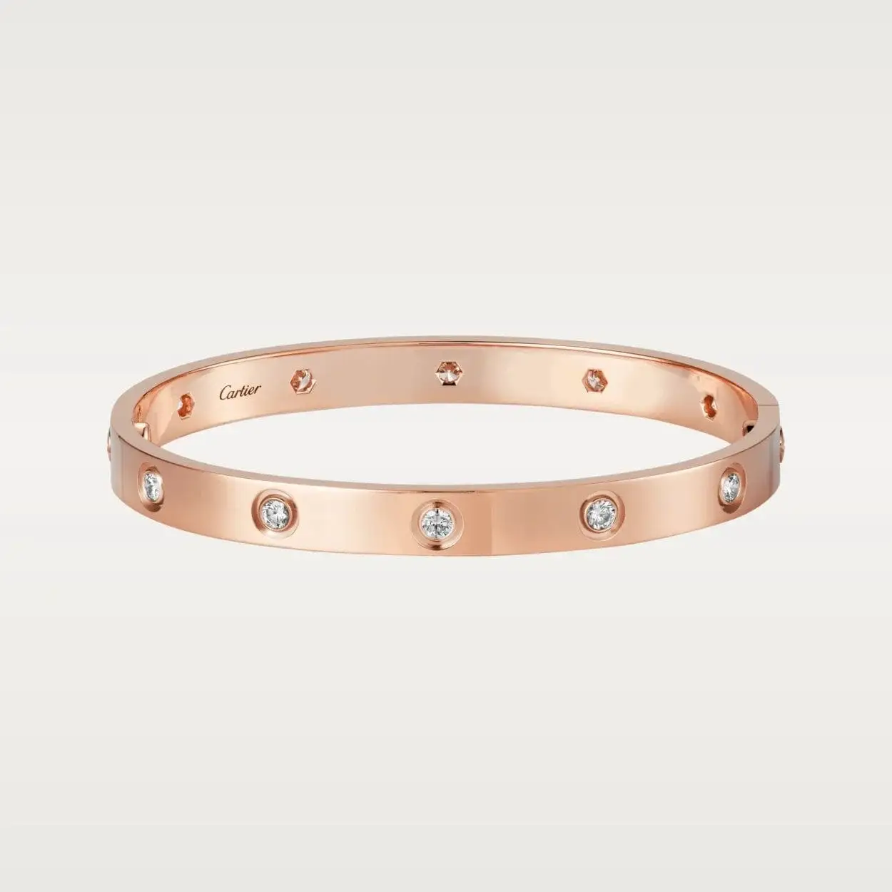 car The London Love Bracelet With Diamond Big Model-6mm Width - View 2