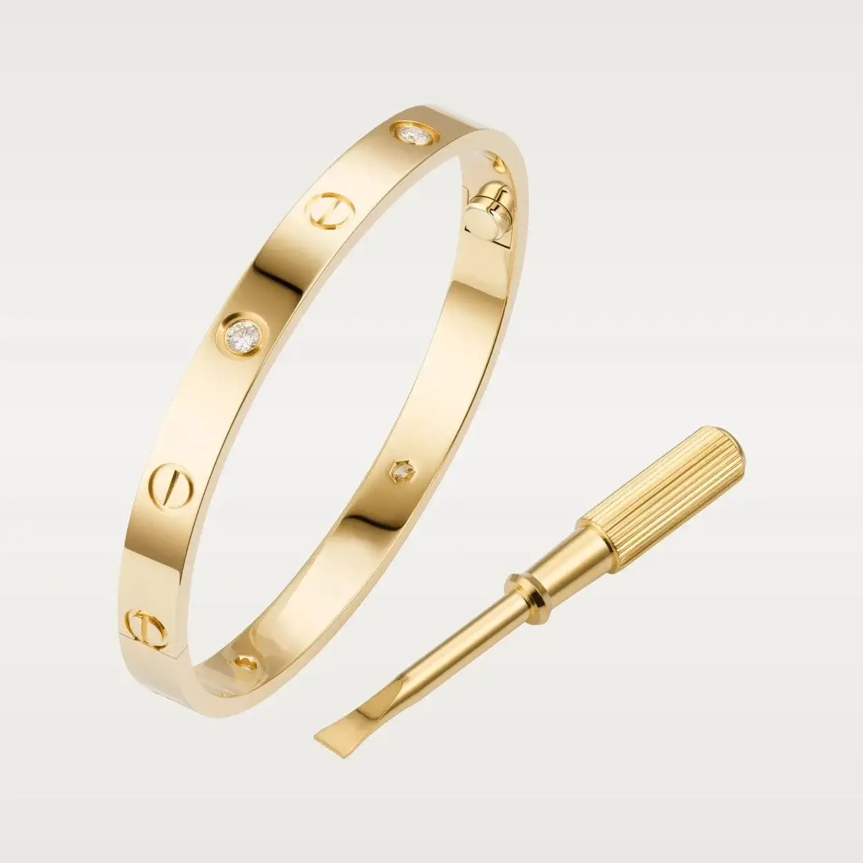 car The London Love Bracelet With Diamond Big Model-6mm Width - View 22