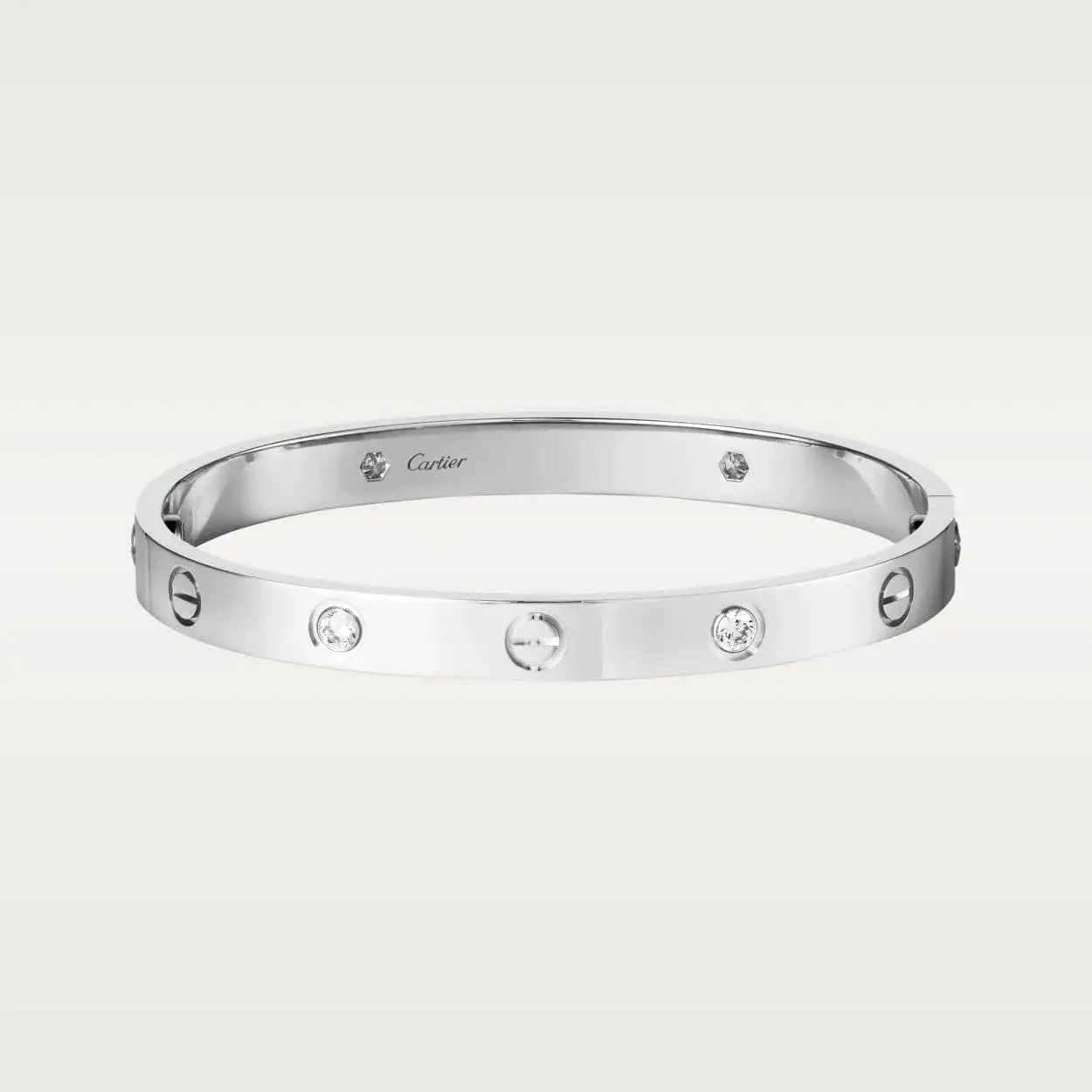 car The London Love Bracelet With Diamond Big Model-6mm Width - View 8