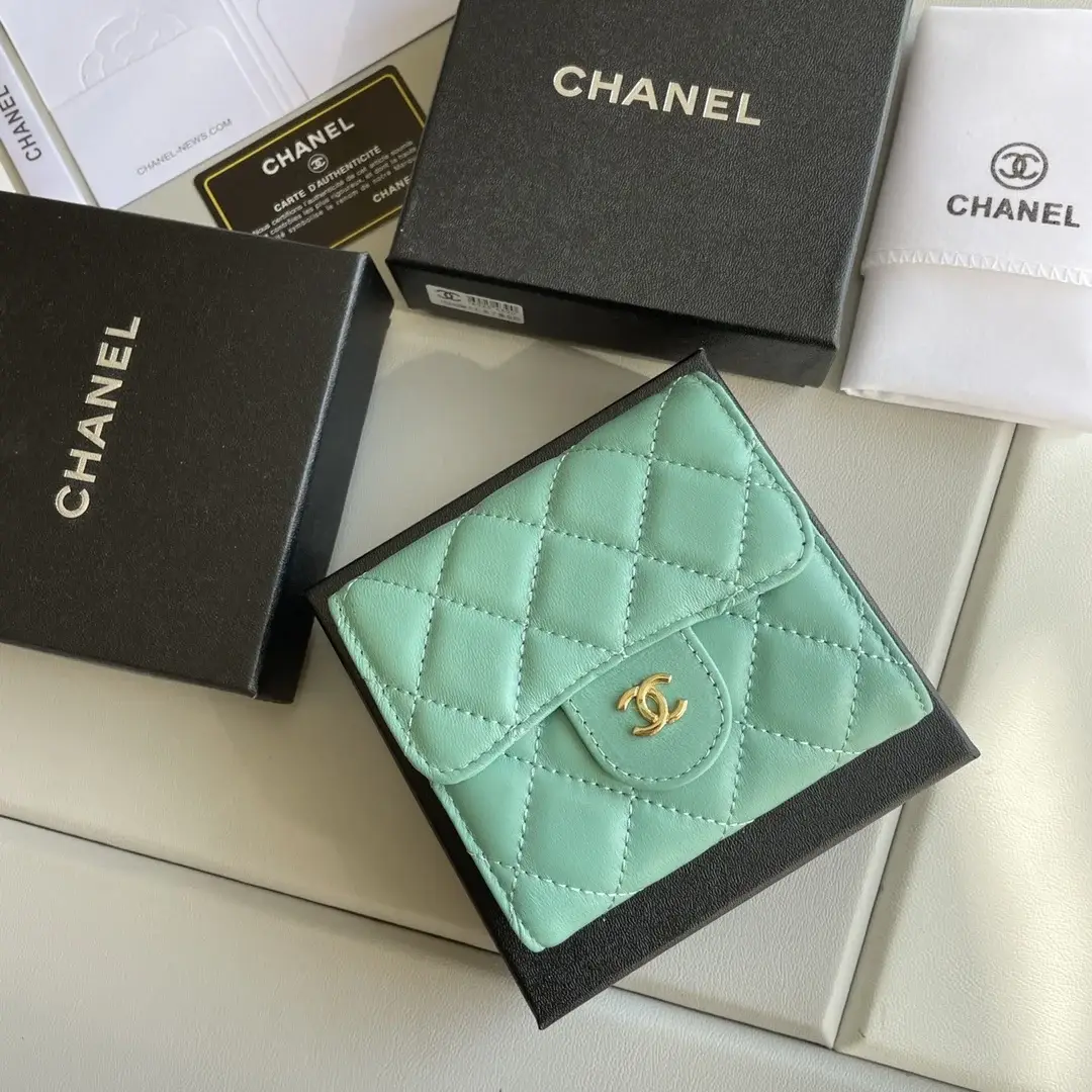 cc Small Classic Flap Wallet Mint Bag For Women 10.5cm/4.1in - image 8