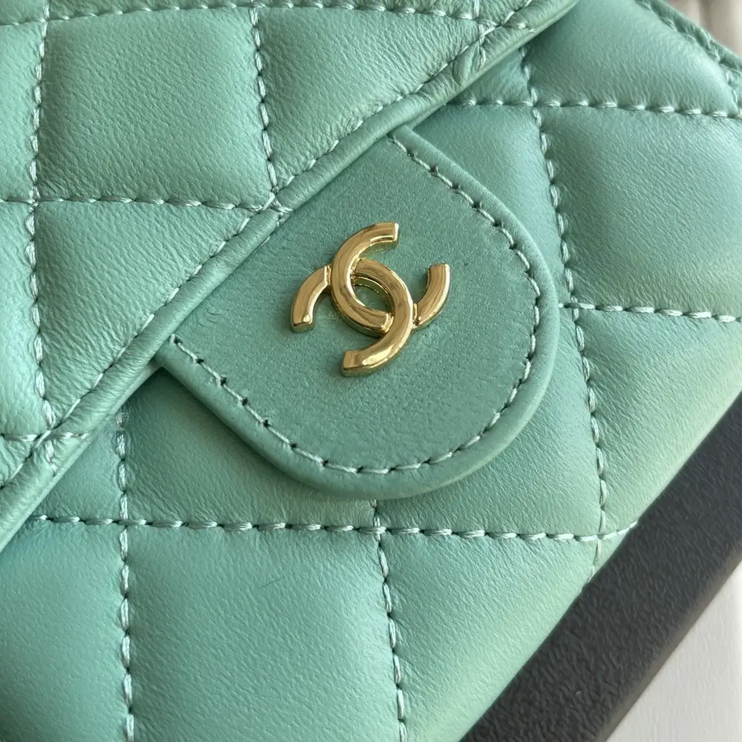 cc Small Classic Flap Wallet Mint Bag For Women 10.5cm/4.1in - image 6