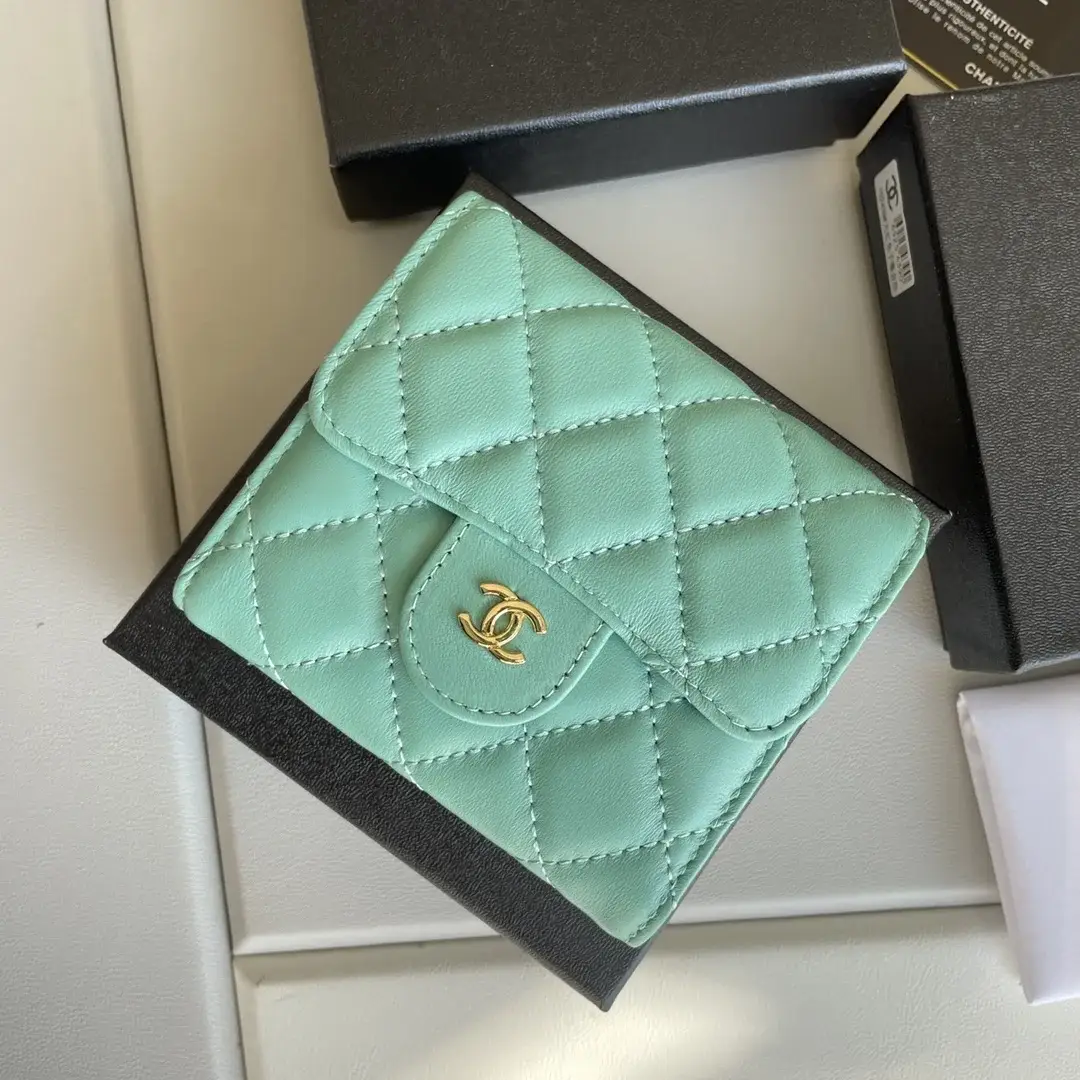 cc Small Classic Flap Wallet Mint Bag For Women 10.5cm/4.1in - image 4