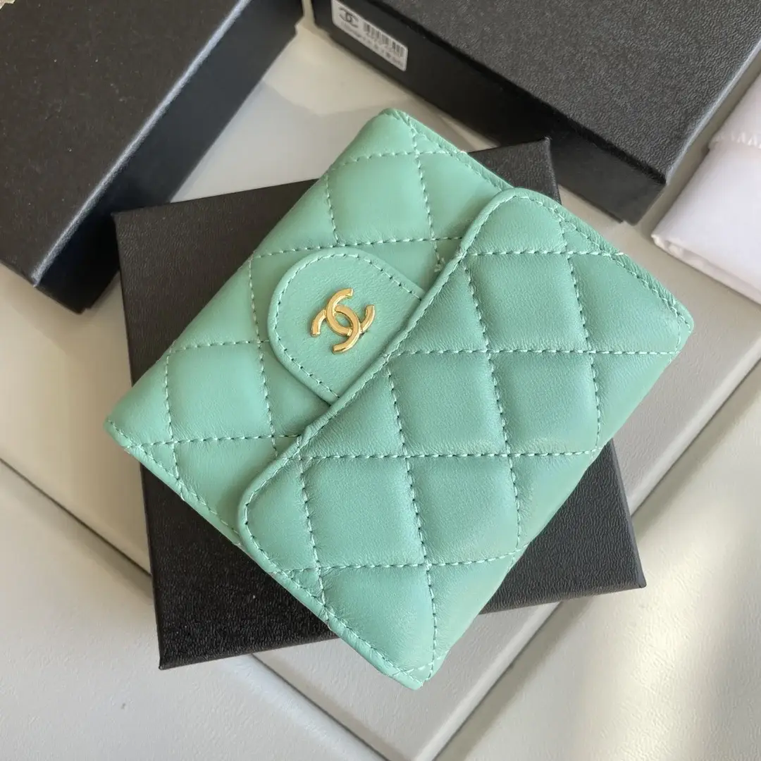 cc Small Classic Flap Wallet Mint Bag For Women 10.5cm/4.1in - image 5