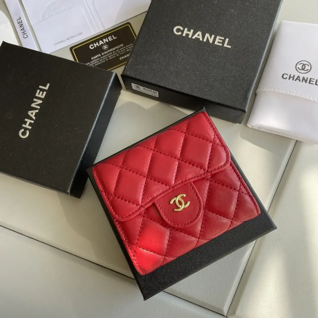 cc Small Classic Flap Wallet Red Bag For Women 10.5cm/4.1in - image 6