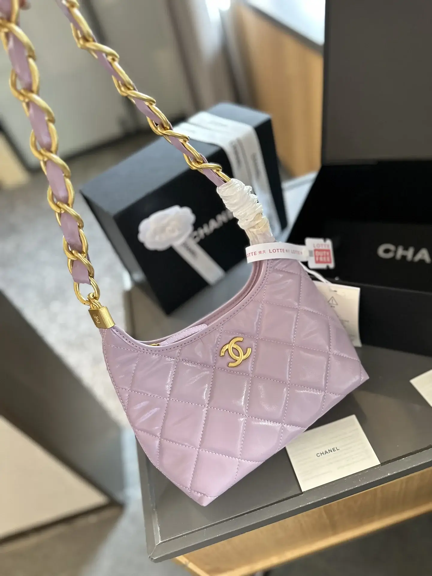 Cc new arrival 24 hobo bag size: 22cm - image 14