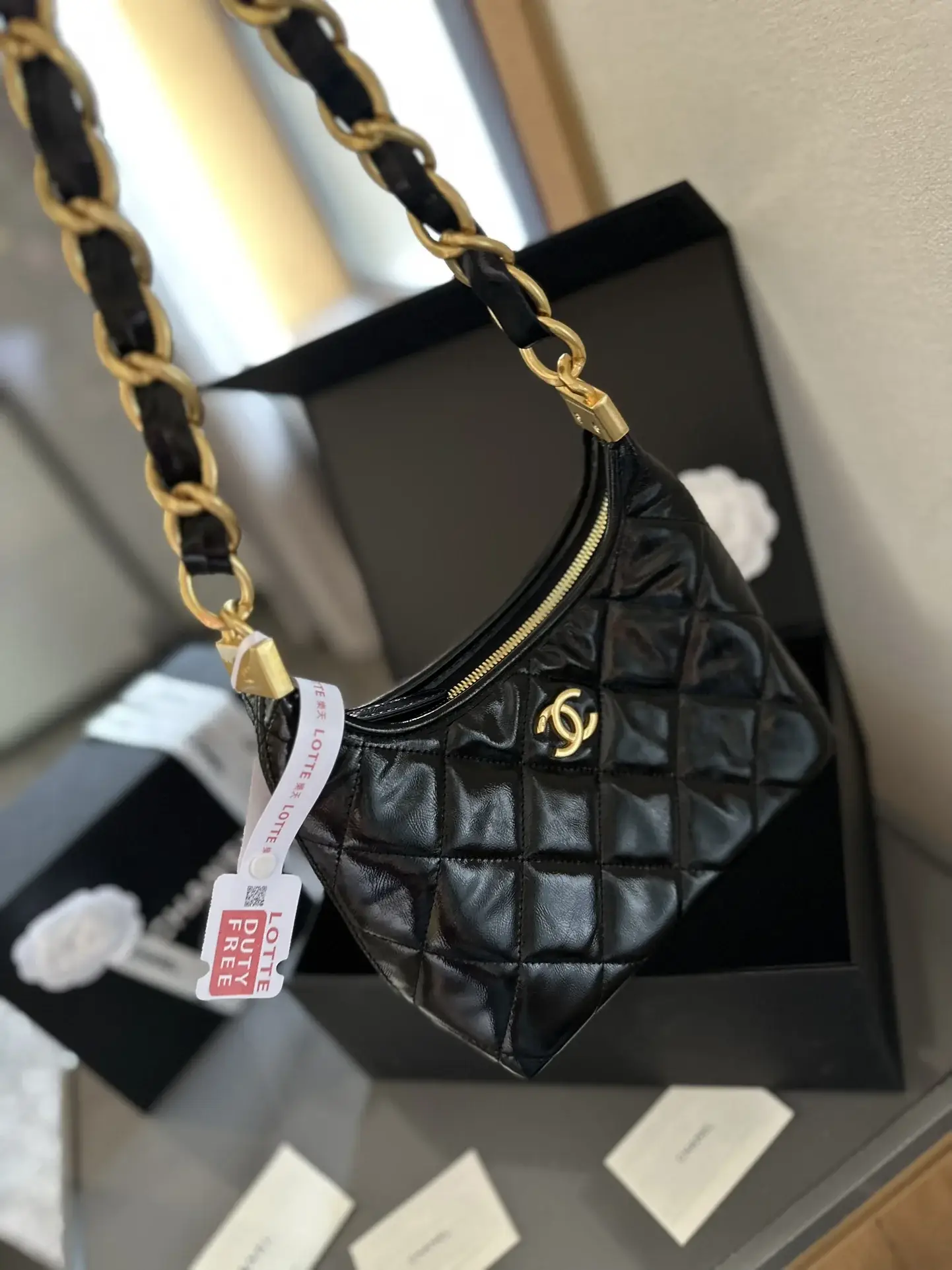Cc new arrival 24 hobo bag size: 22cm - image 8