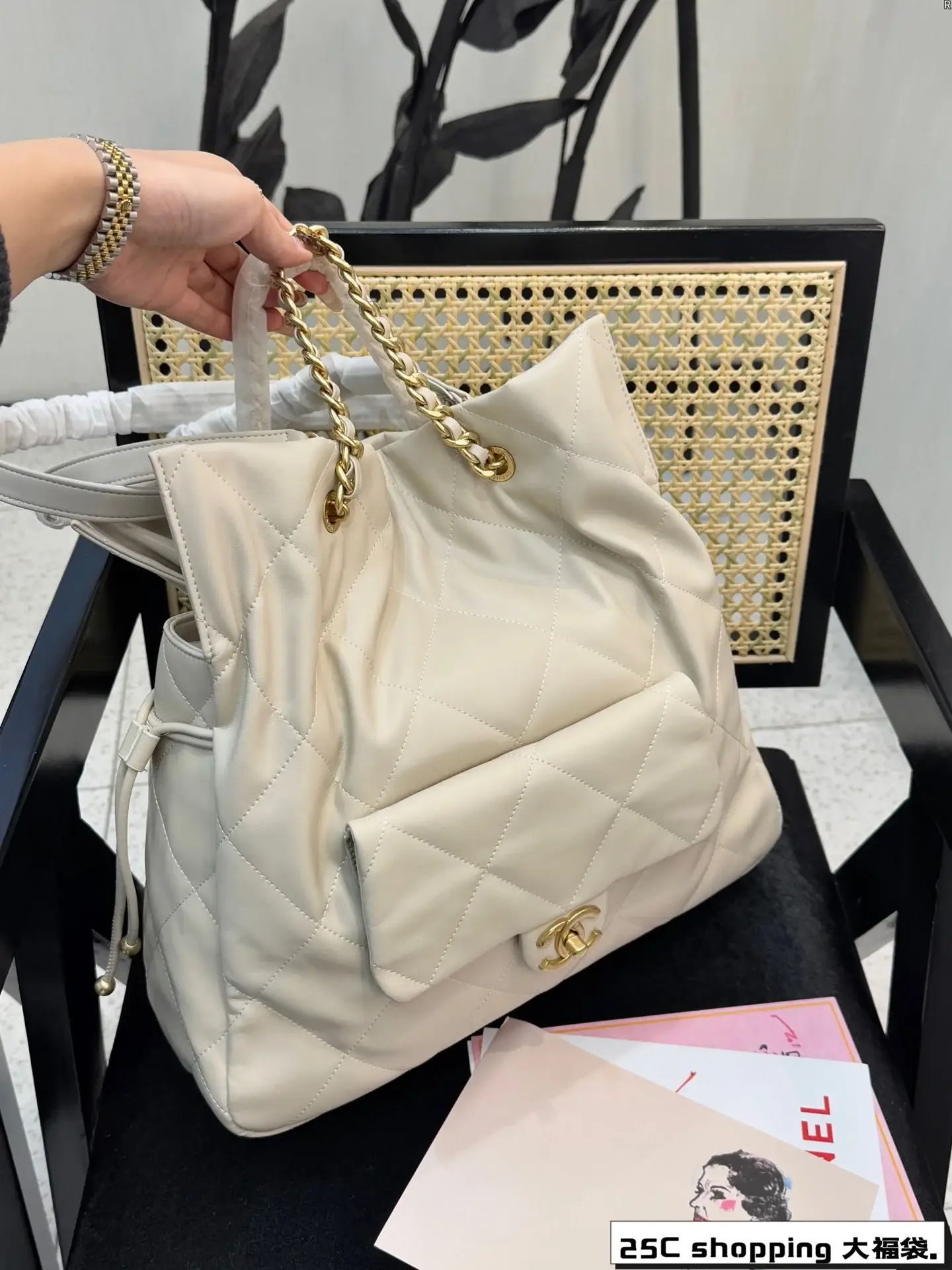 Cc New arrival 25c shopping tote bag size: 34*33 cm - image 7