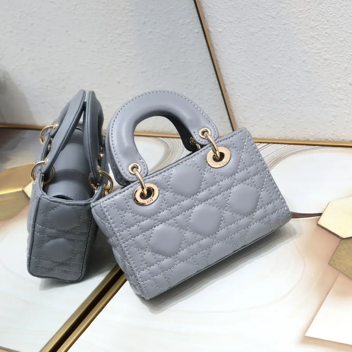 D new arrival D-Joy tote lady bag size；16*5.5*10 cm - image 15